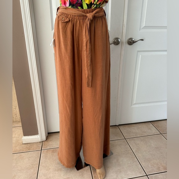 SPLENDID X Rachelove Wide Leg Linen-Blend Pant - Picture 4 of 17